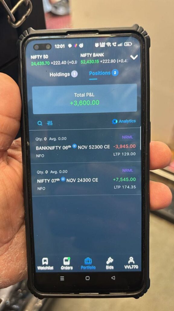 Stock market trainee reveals recent trading profits